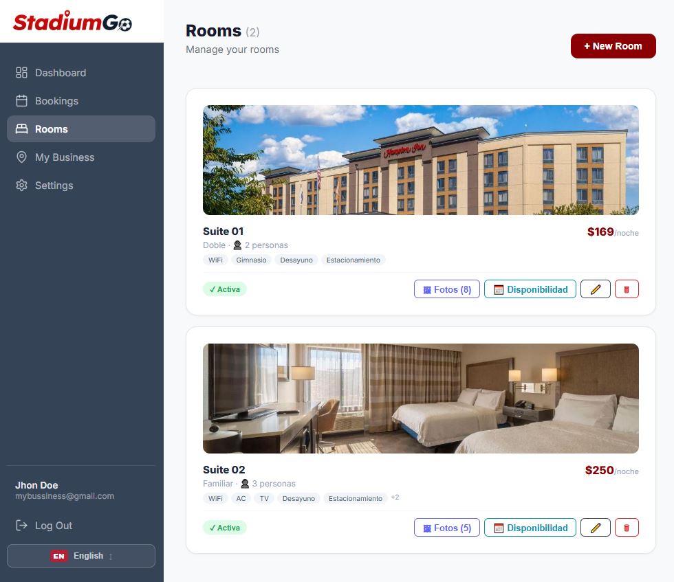 Booking visual